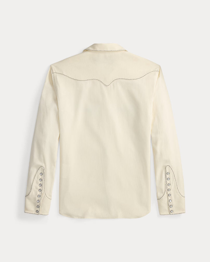 RRL SLIM FIT BEDFORD CORD WESTERN SHIRT