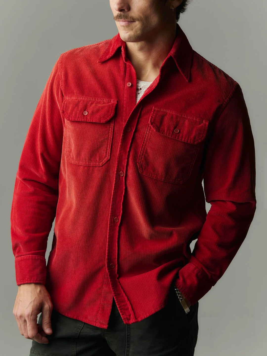 IMOGENE+WILLIE GRIFFIN CORD SHIRT