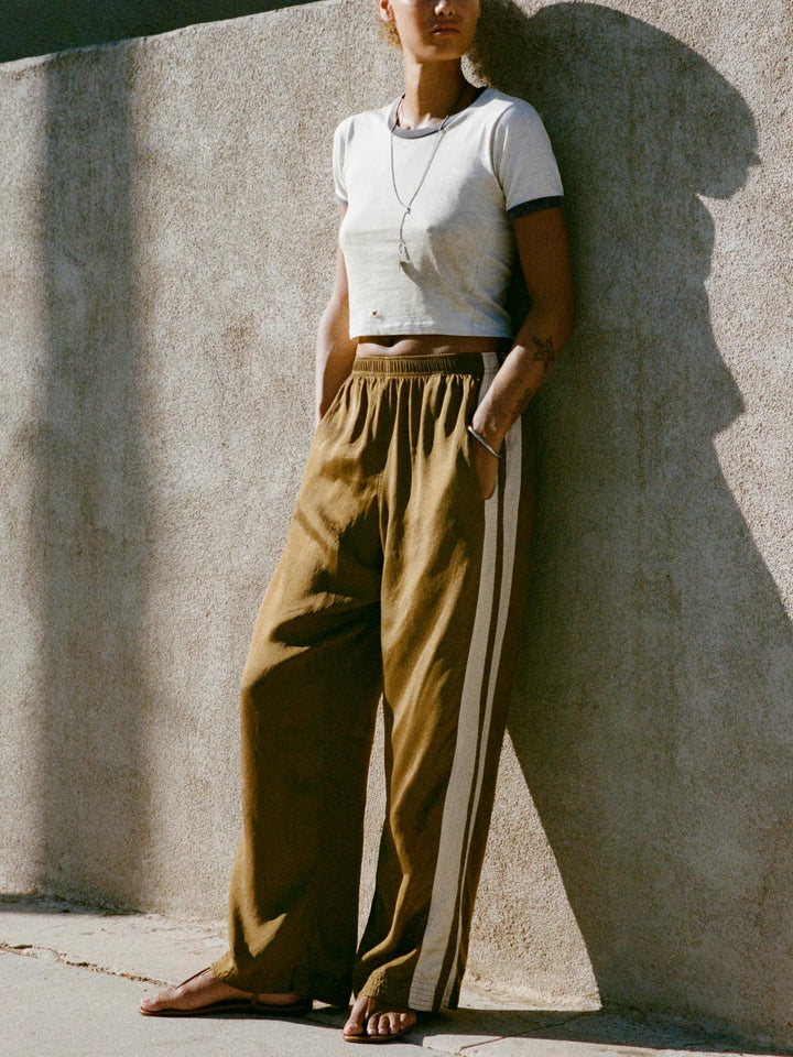 IMOGENE + WILLIE STRIPED TRACK PANT